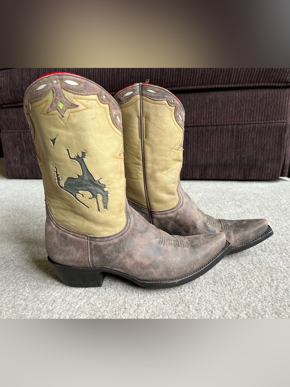 Old gringo 8 B western cowboy cowgirl boots bucking bronco